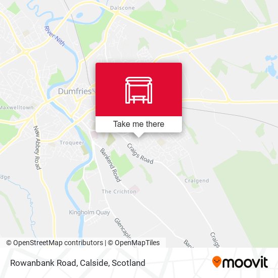 Rowanbank Road, Calside map