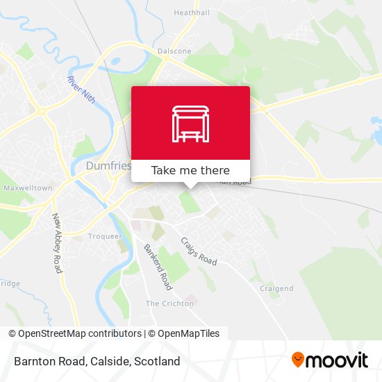 Barnton Road, Calside map