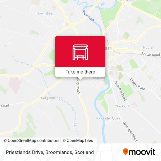 Priestlands Drive, Broomlands map