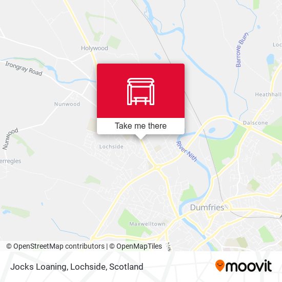 Jocks Loaning, Lochside map