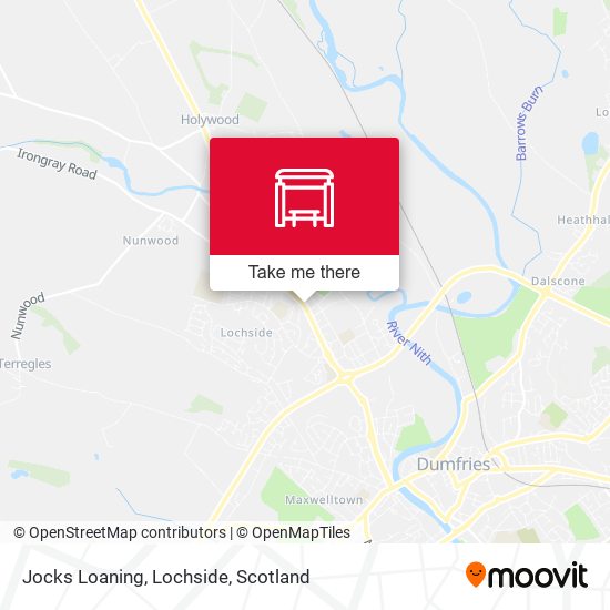 Jocks Loaning, Lochside map