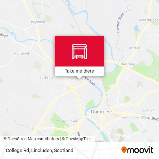 College Rd, Lincluden map