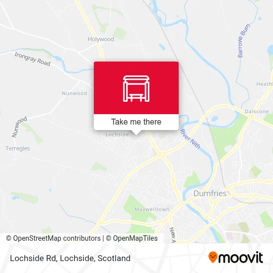 Lochside Rd, Lochside map