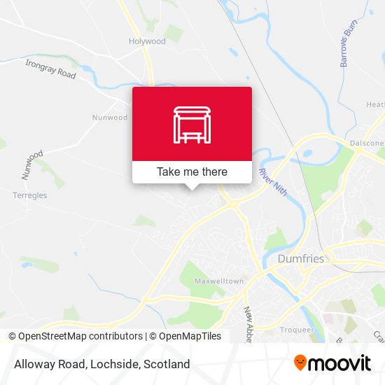 Alloway Road, Lochside map
