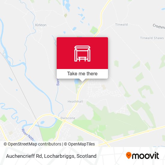 Auchencrieff Rd, Locharbriggs map