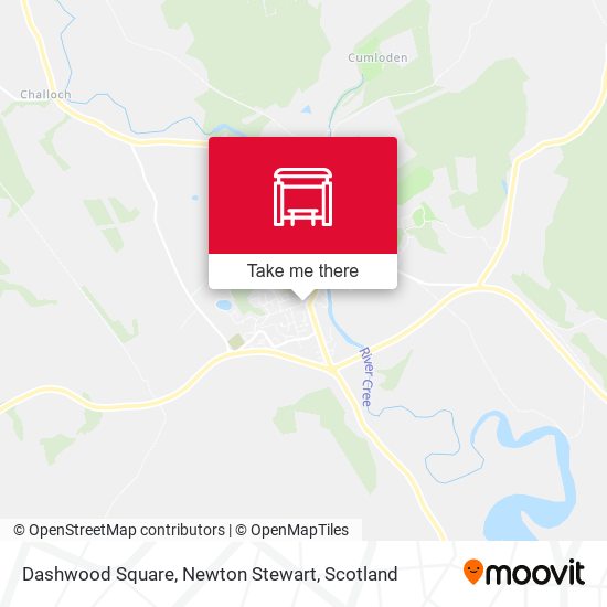 Dashwood Square, Newton Stewart map