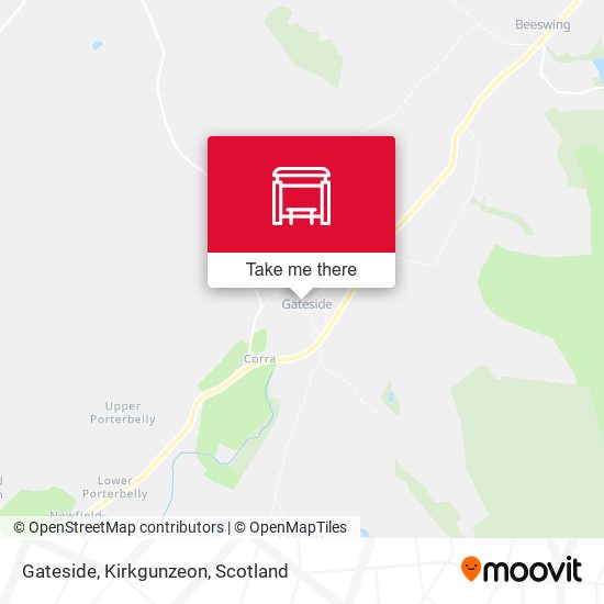 Gateside, Kirkgunzeon map