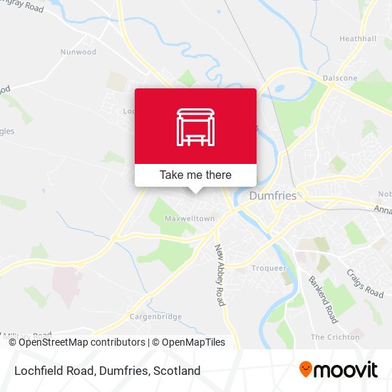 Lochfield Road, Dumfries map