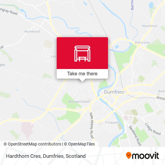 Hardthorn Cres, Dumfries map