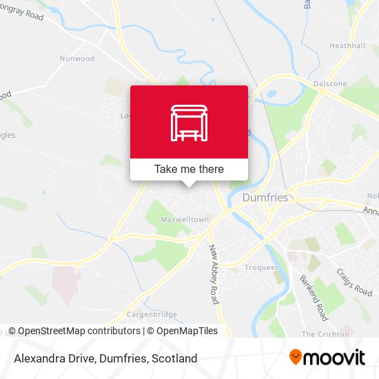 Alexandra Drive, Dumfries map