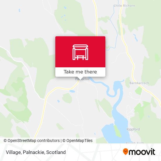 Village, Palnackie map
