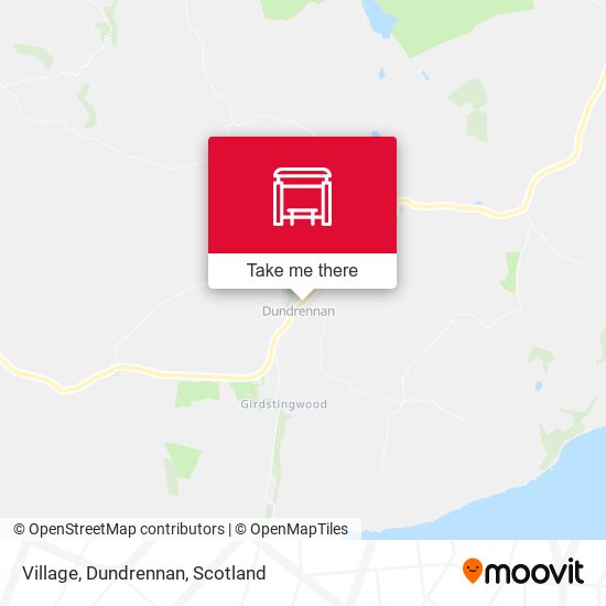 Village, Dundrennan map