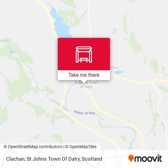 Clachan, St Johns Town Of Dalry map