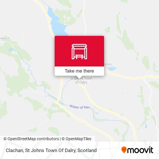 Clachan, St Johns Town Of Dalry map
