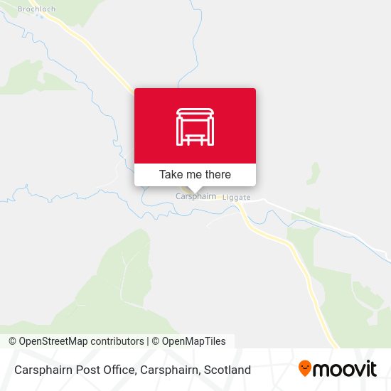Carsphairn Post Office, Carsphairn map