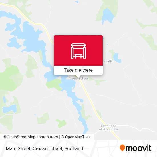 Main Street, Crossmichael map