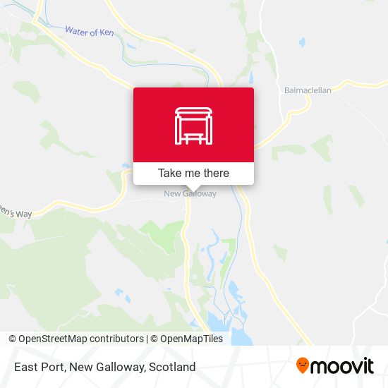 East Port, New Galloway map