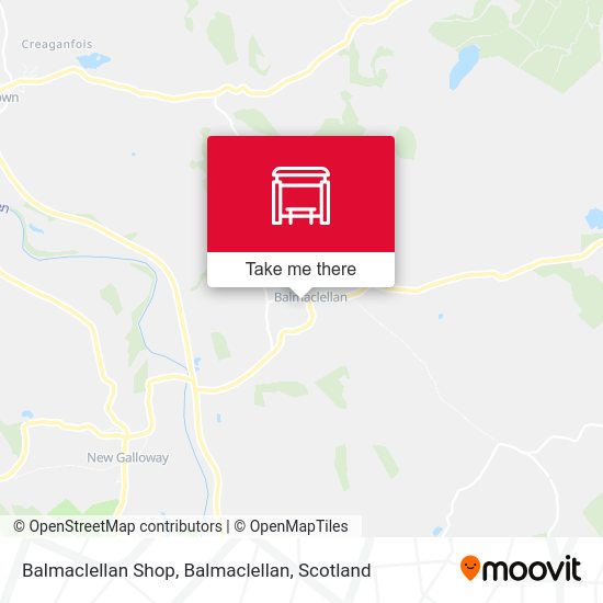 Balmaclellan Shop, Balmaclellan map