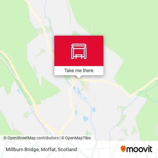 Millburn Bridge, Moffat map