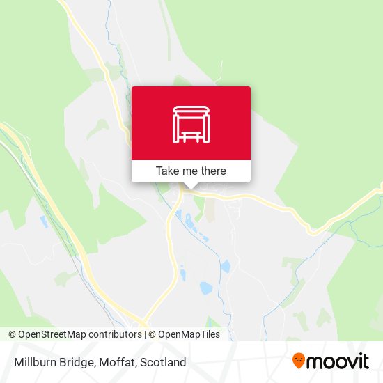 Millburn Bridge, Moffat map