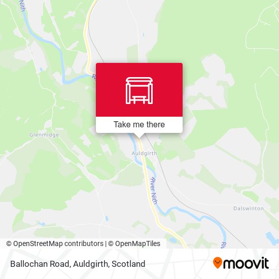 Ballochan Road, Auldgirth map