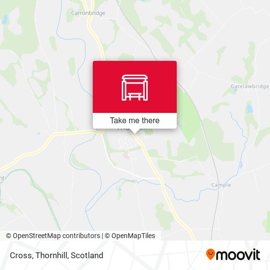 Cross, Thornhill map