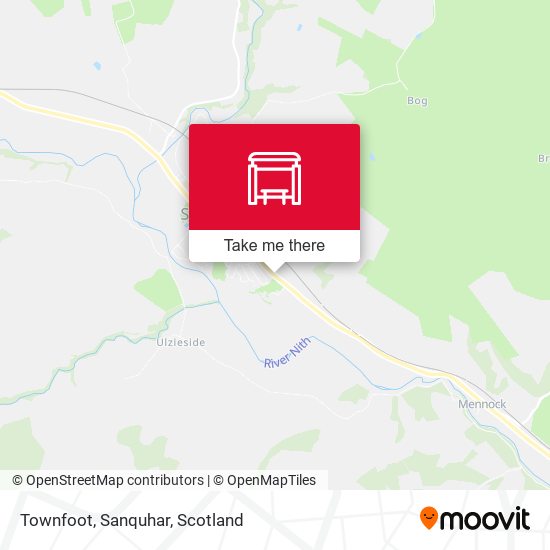 Townfoot, Sanquhar map