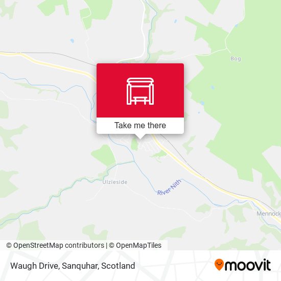Waugh Drive, Sanquhar map