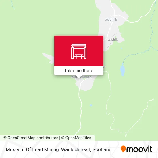 Museum Of Lead Mining, Wanlockhead map