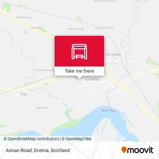 Annan Road, Gretna map