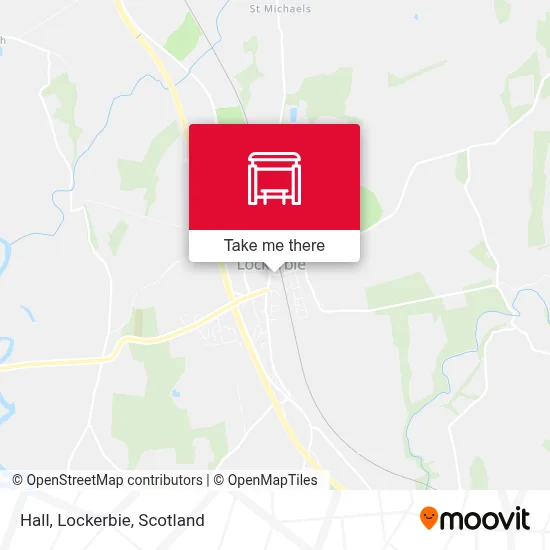 Hall, Lockerbie map