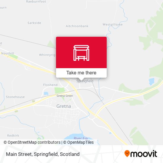 Main Street, Springfield map