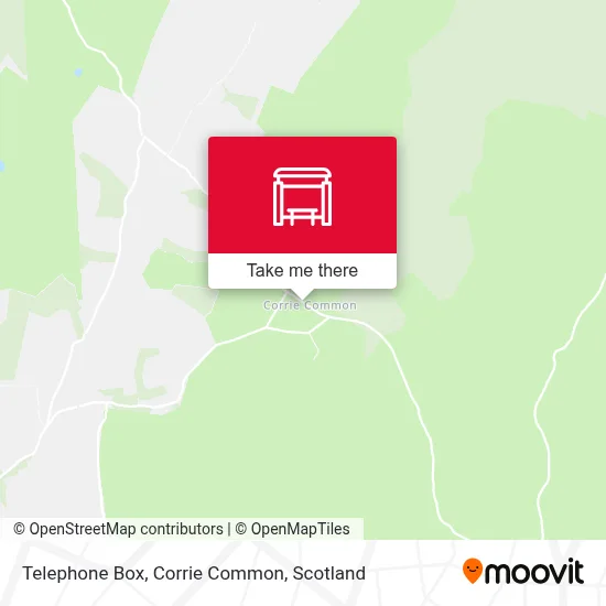 Telephone Box, Corrie Common map