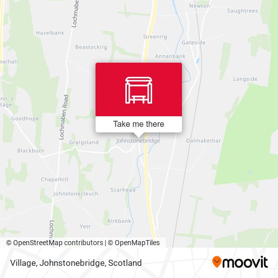 Village, Johnstonebridge map