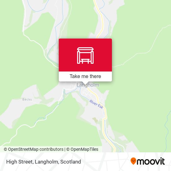 High Street, Langholm map