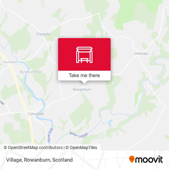 Village, Rowanburn map