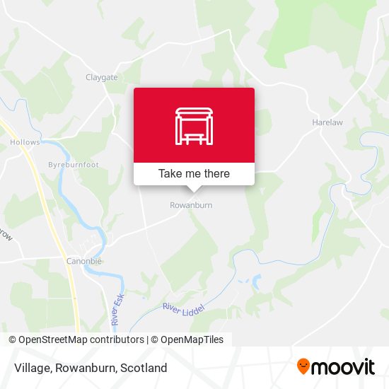 Village, Rowanburn map