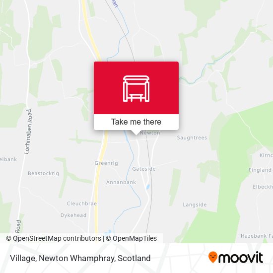 Village, Newton Whamphray map