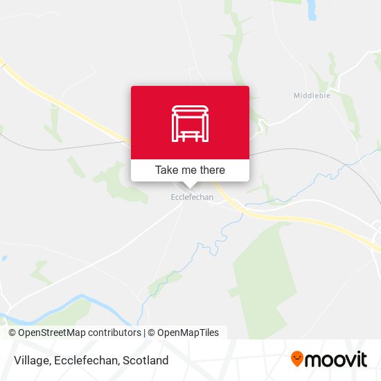 Village, Ecclefechan map