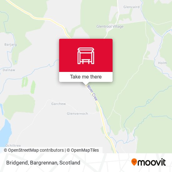 Bridgend, Bargrennan map
