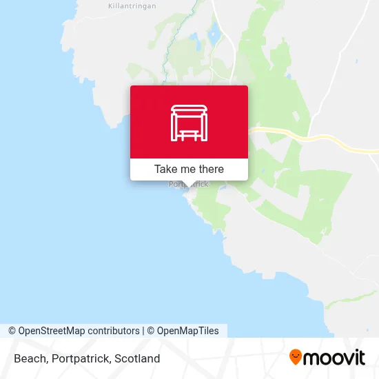 Beach, Portpatrick map