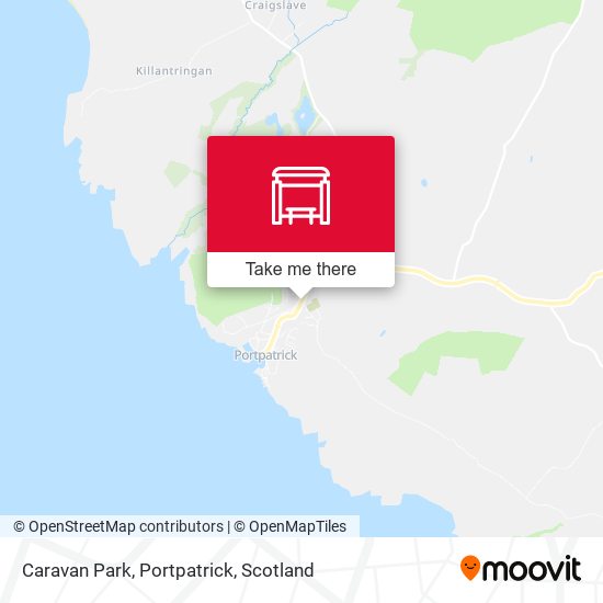 Caravan Park, Portpatrick map