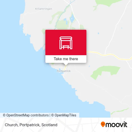 Church, Portpatrick map