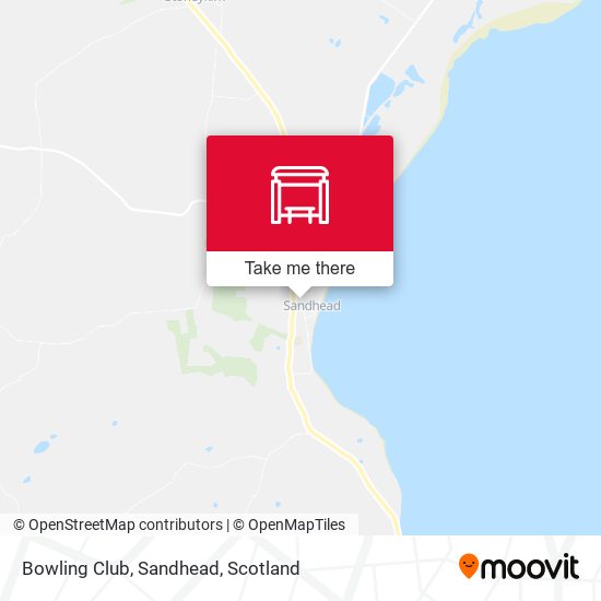 Bowling Club, Sandhead map