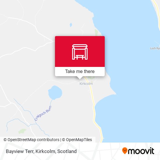 Bayview Terr, Kirkcolm map