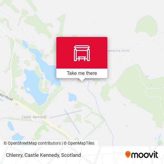 Chlenry, Castle Kennedy map