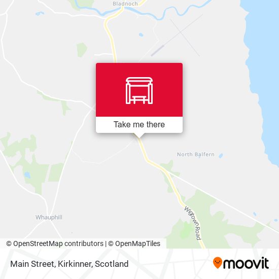 Main Street, Kirkinner map