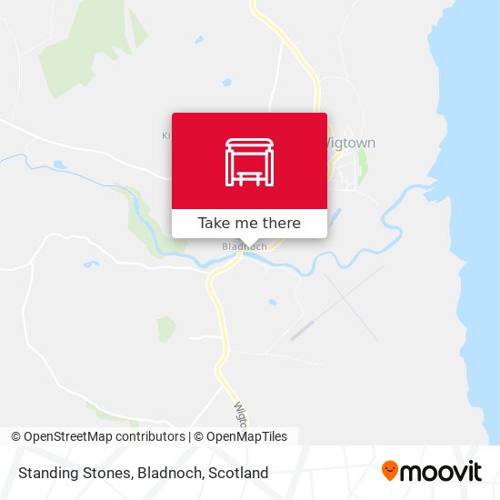 Standing Stones, Bladnoch map