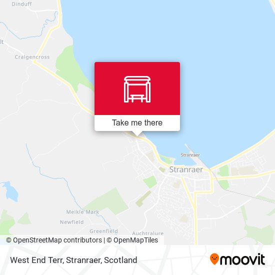 West End Terr, Stranraer map