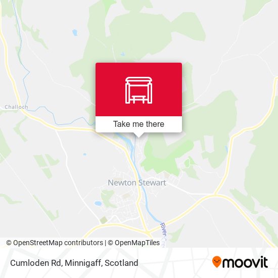 Cumloden Rd, Minnigaff map